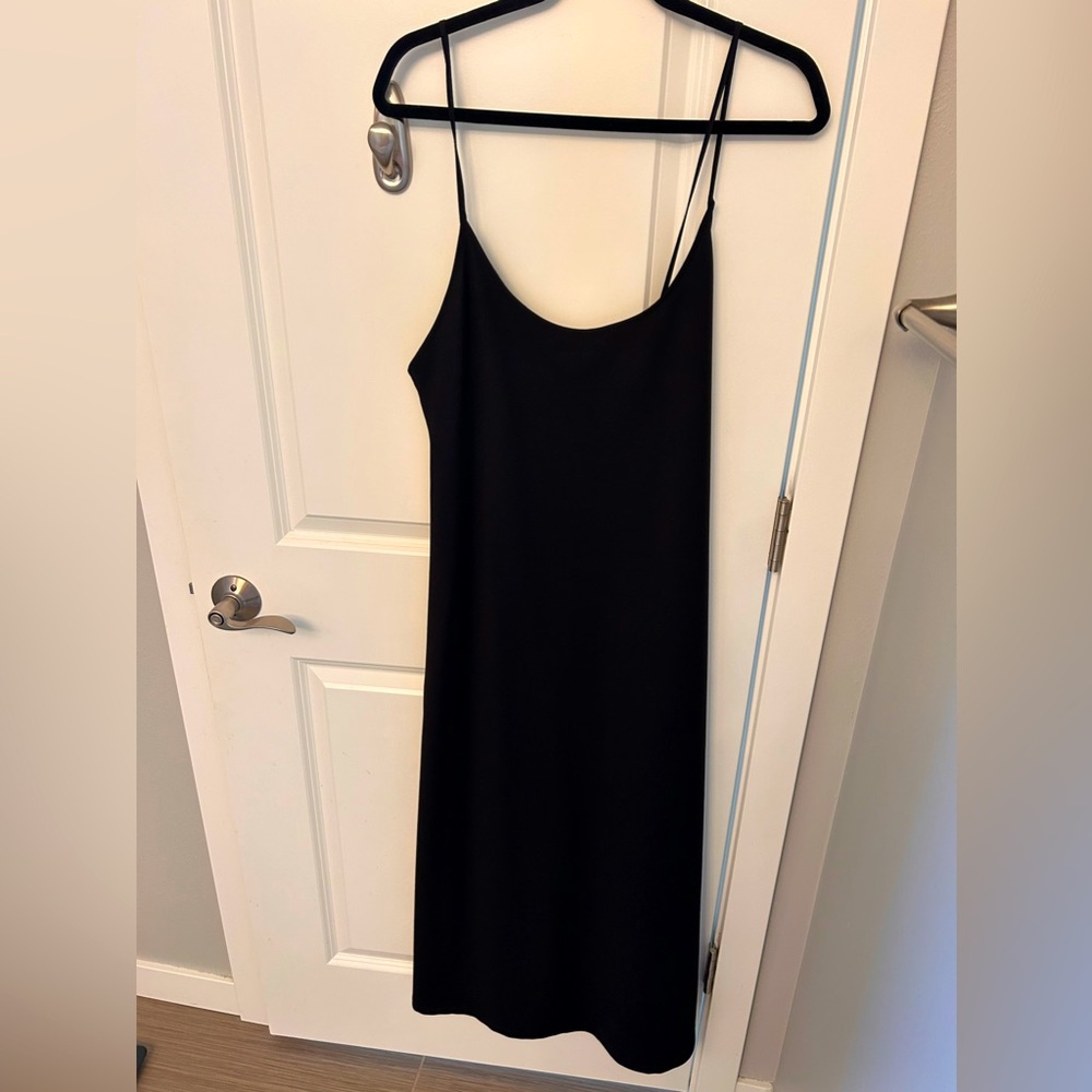 Zara black scoop back dress